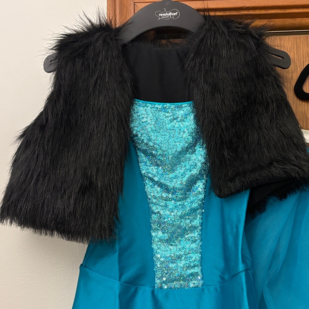 Revolution Sparkling Blue and Black Dance Costume